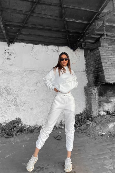 Basic Jogger Eşofman Altı Beyaz