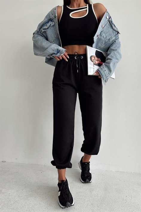 Jogger Relax Eşofman Altı Siyah