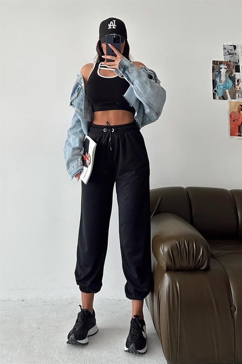 Jogger Relax Eşofman Altı Siyah