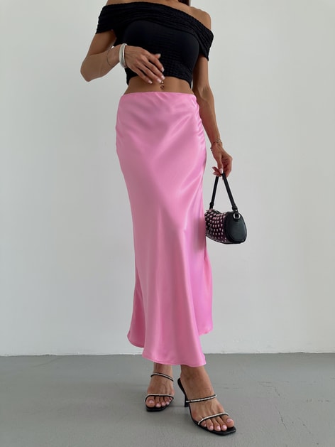 Bilek Boy Saten Etek Pembe