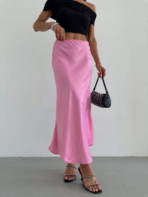 Bilek Boy Saten Etek Pembe
