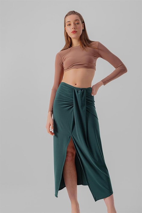 Side Shir Etek Yeşil
