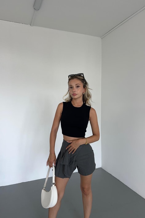 Şort Kapamalı Etek Antrasit