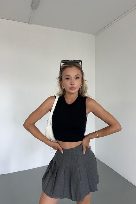 Şort Kapamalı Etek Antrasit