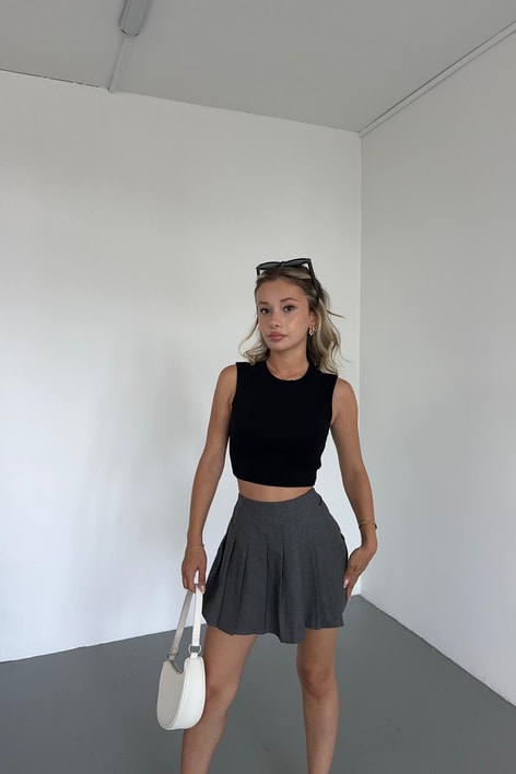 Şort Kapamalı Etek Antrasit