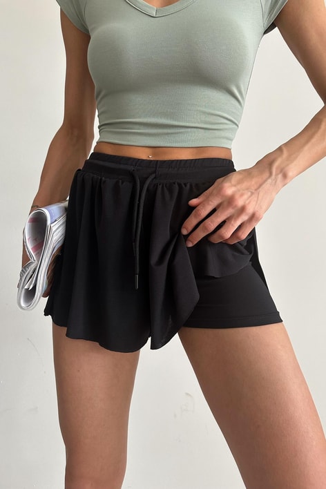Tenis Şort Etek Siyah