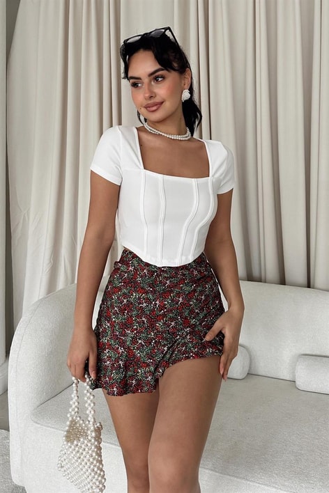 Tropic Mini Etek Bordo