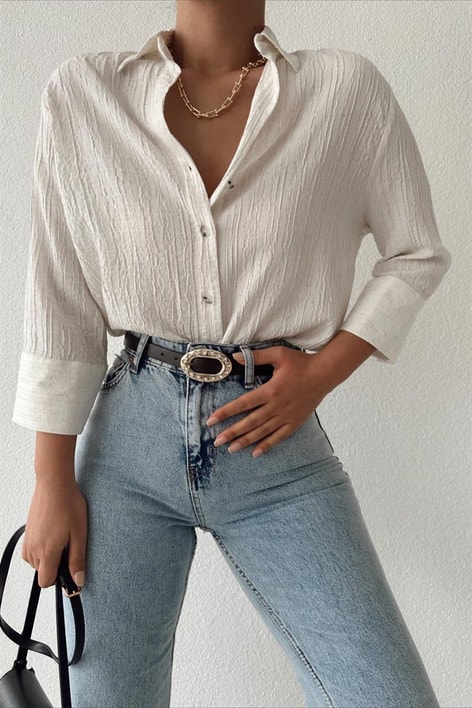 Andros Kabartmalı Gömlek Taş