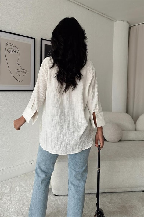 Andros Kabartmalı Gömlek Taş