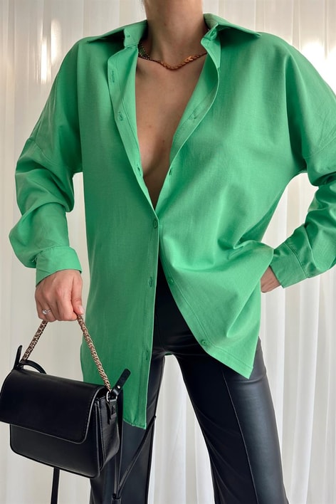 Basic Comfort Gömlek Açık Yeşil