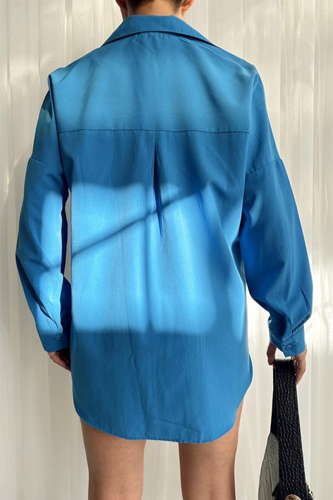 Basic Comfort Gömlek Koyu Mavi