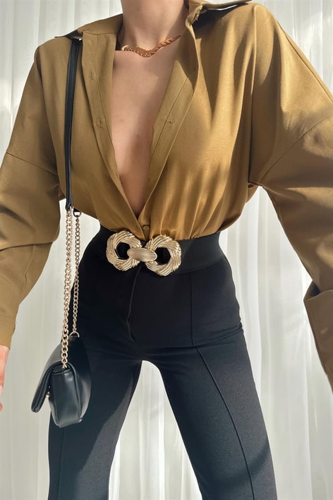 Basic Comfort Gömlek Yağ Yeşili