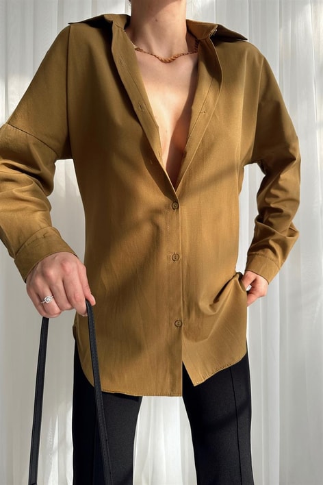 Basic Comfort Gömlek Yağ Yeşili