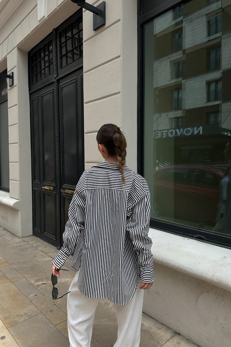 Cepli Line Gömlek Lacivert