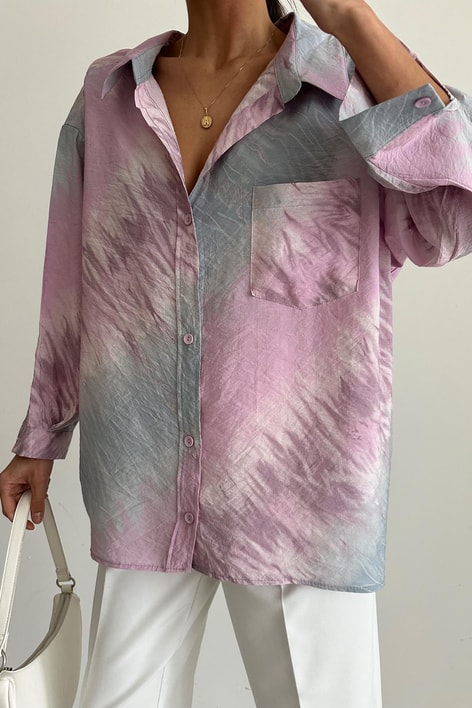 Colorful Dökümlü Gömlek Pembe