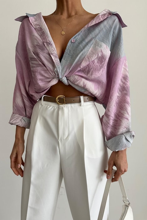 Colorful Dökümlü Gömlek Pembe