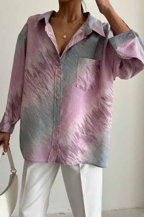 Colorful Dökümlü Gömlek Pembe