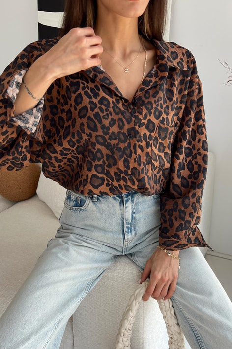 Leo Oversize Gömlek Kahve