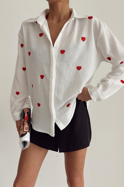 Love Gömlek Beyaz
