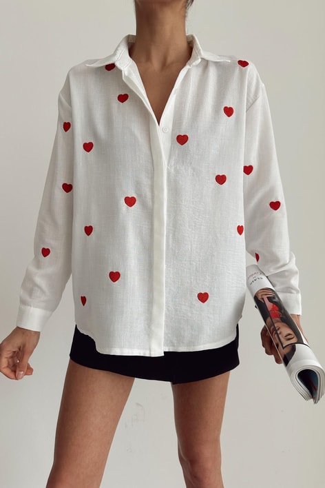 Love Gömlek Beyaz