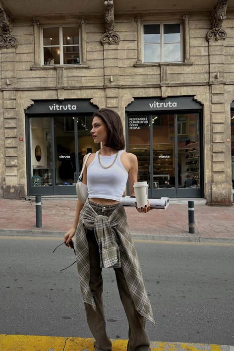 Oduncu Oversize Gömlek Yeşil