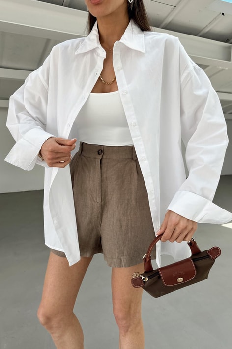 Poplin Basic Gömlek Beyaz