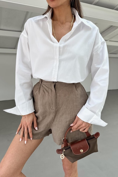 Poplin Basic Gömlek Beyaz