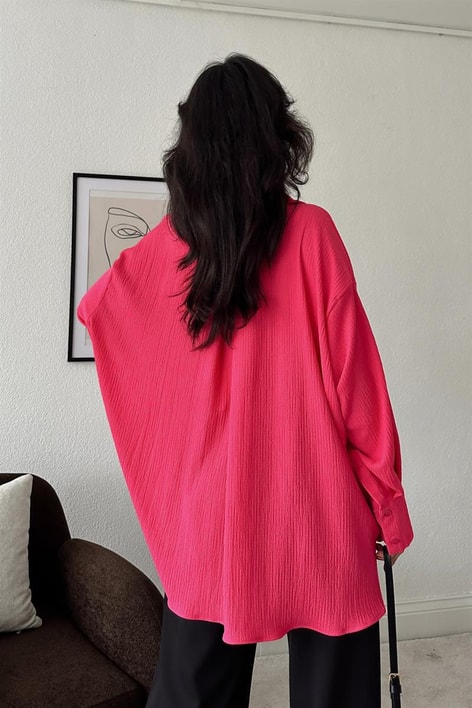 Tiril Basic Gömlek Fuşya