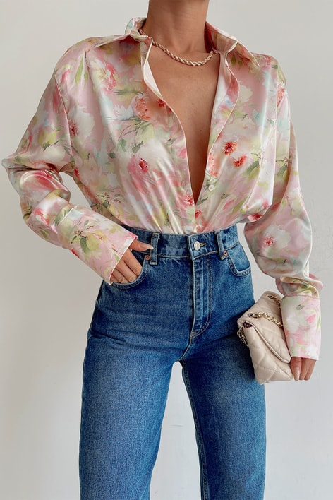 Vintage Rose Saten Gömlek Pudra