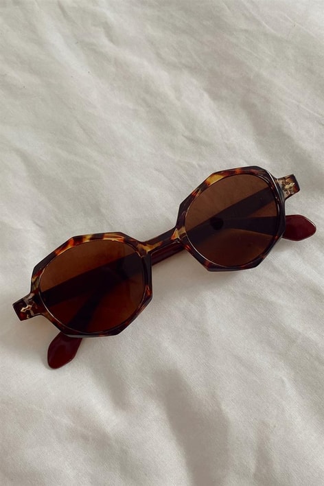 Daimond Leopard Güneş Gözlüğü Kahve