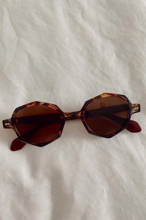 Daimond Leopard Güneş Gözlüğü Kahve