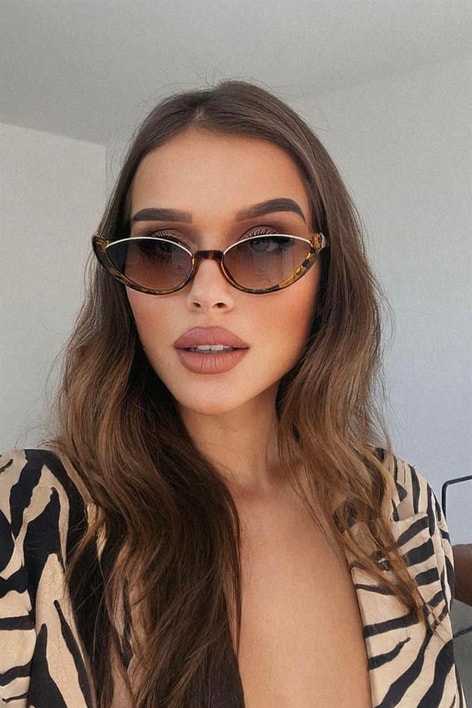 Gina Gözlük Leopar Desen