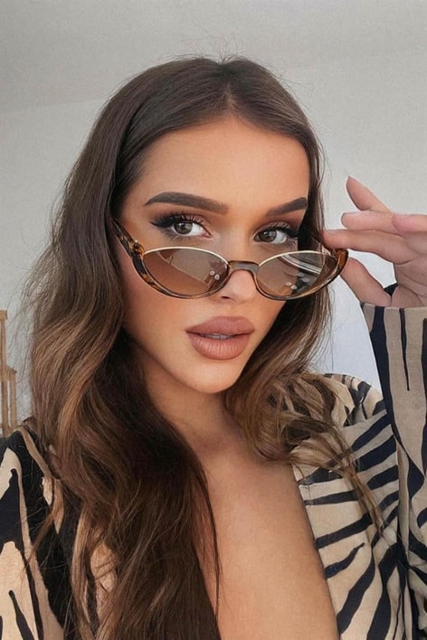 Gina Gözlük Leopar Desen