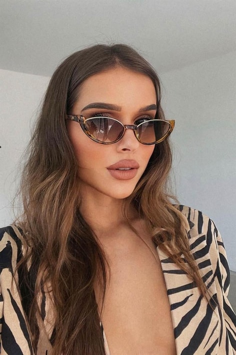 Gina Gözlük Leopar Desen