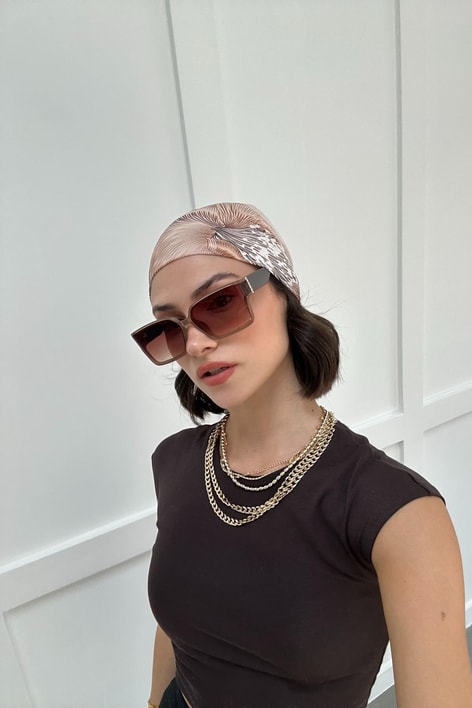 Guess Cat-eye Premium Gözlük Vizon
