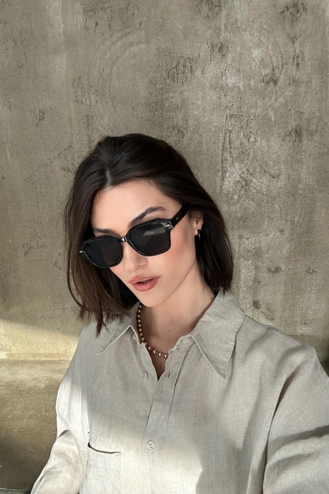 Mochki Black Cat-Eye Gözlük Siyah