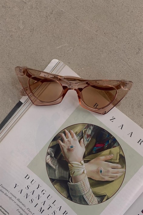 Sugar Cat Model Güneş Gözlüğü Pudra