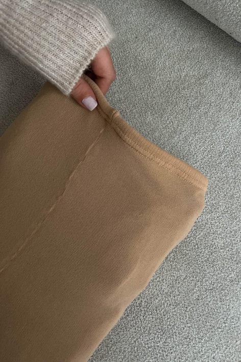 İçi Peluş Külotlu Çorap Camel