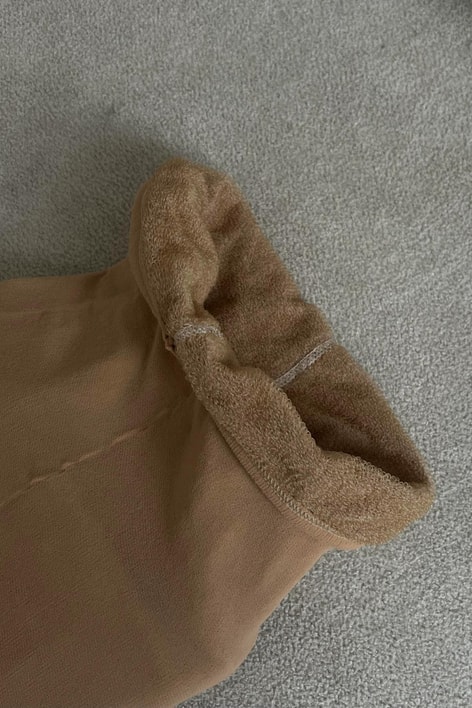 İçi Peluş Külotlu Çorap Camel