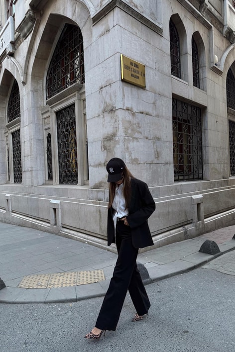 Black Palazzo Jean Siyah