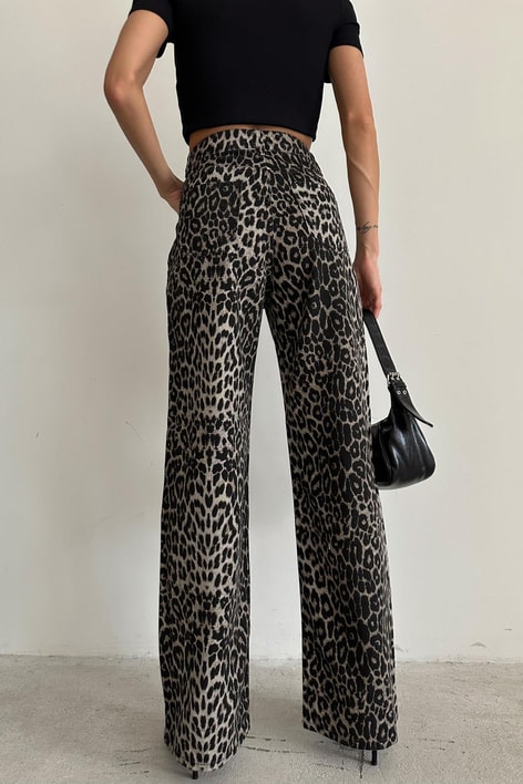 Leopar Desenli Palazzo Jean Kahve