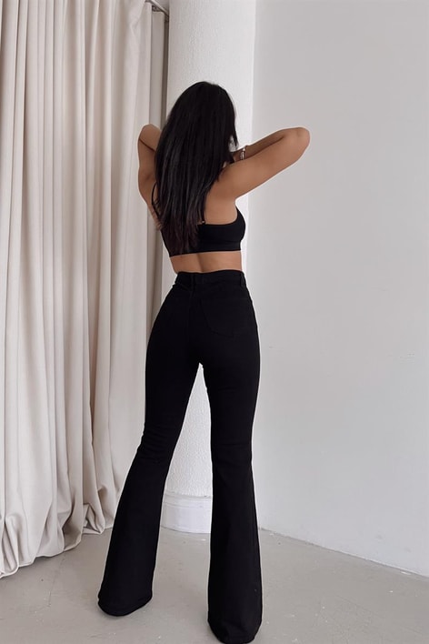 Straight Trend Jean Siyah