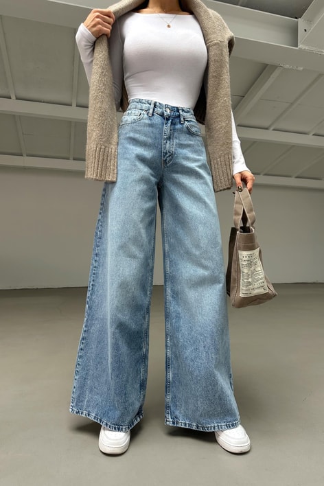 Street Baggy Jean Açık Mavi