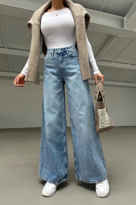 Street Baggy Jean Açık Mavi