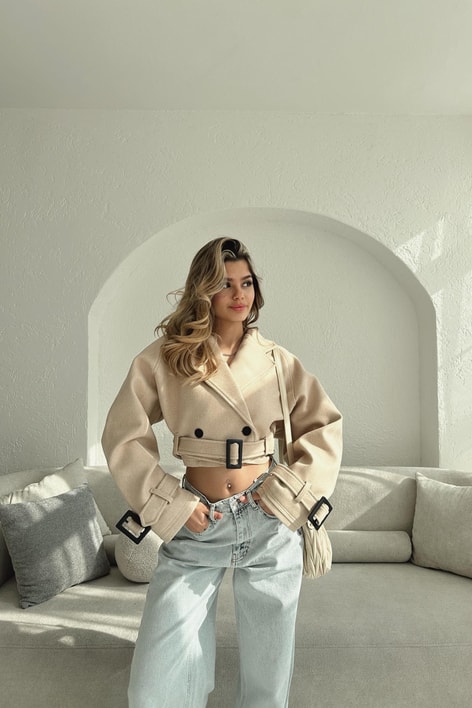 Kemerli Mini Kaşe Mont Taş