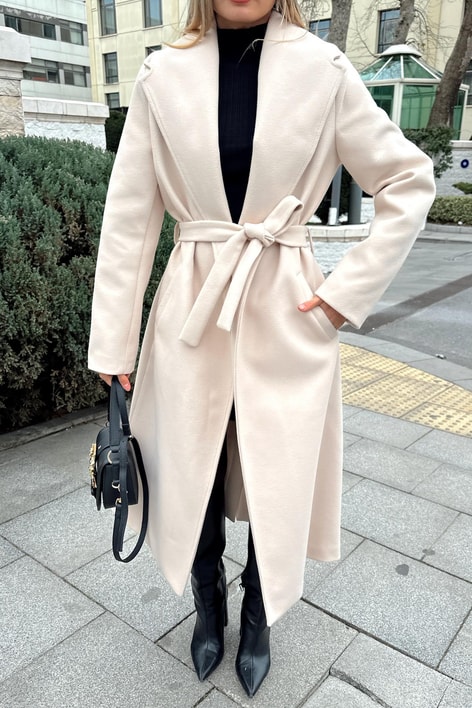 Kuşaklı Basic Kaşe Kaban Taş