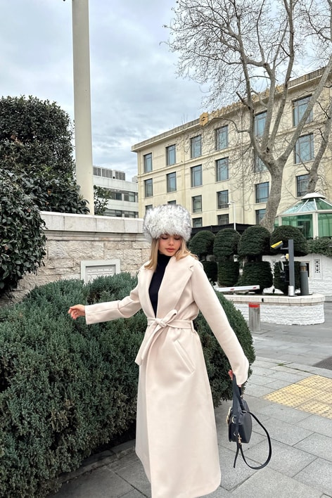 Kuşaklı Basic Kaşe Kaban Taş