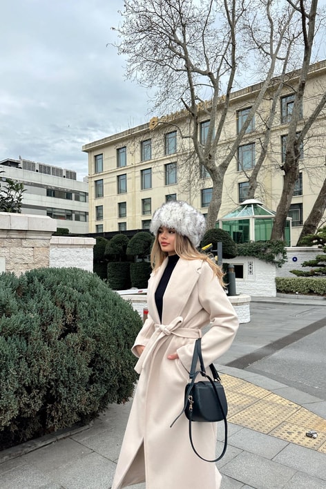 Kuşaklı Basic Kaşe Kaban Taş