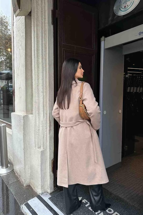 Kuşaklı Kaşe Kaban Vizon