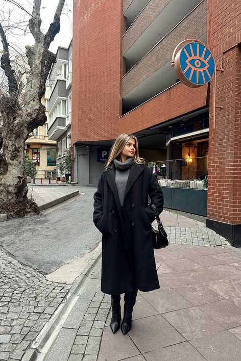 Oversize Kaban Siyah